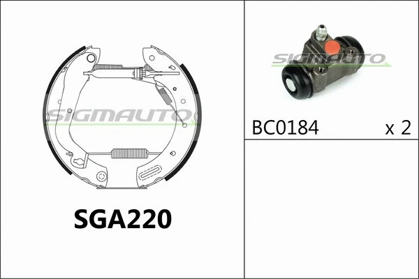 Brake Shoe Set (SGA220)