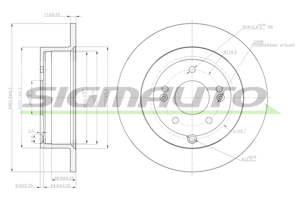 Brake Disc (DBB671S)
