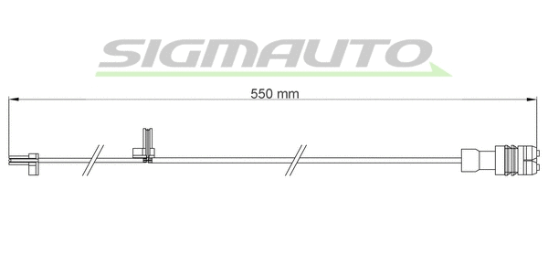Warning Contact, brake pad wear (WI0707)