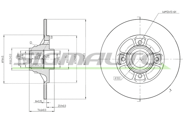 Brake Disc (DBB984S)