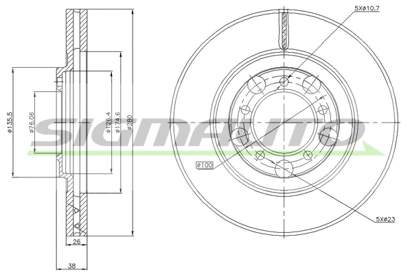 Brake Disc (DBB071V)
