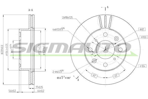 Brake Disc (DBA289V)
