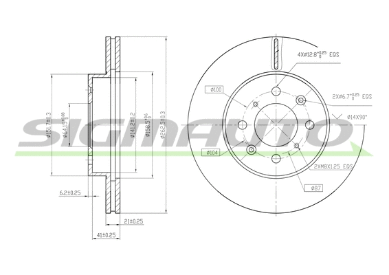 Brake Disc (DBA261V)