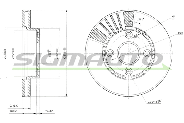 Brake Disc (DBB104V)