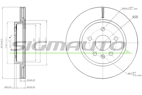 Brake Disc (DBB805V)