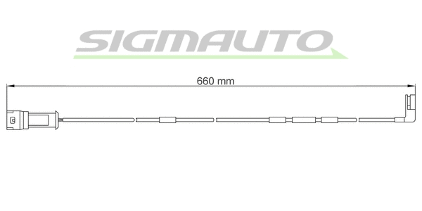Warning Contact, brake pad wear (WI0522)