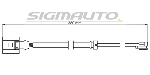 Warning Contact, brake pad wear (WI0712)