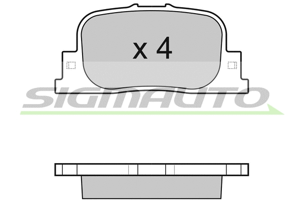 Brake Pad Set, disc brake (SPB063)