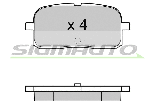Brake Pad Set, disc brake (SPA988)