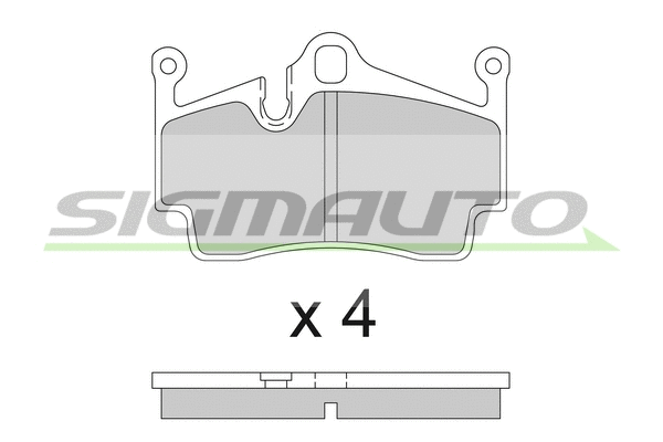 Brake Pad Set, disc brake (SPB857)
