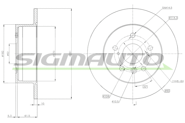 Brake Disc (DBB980S)