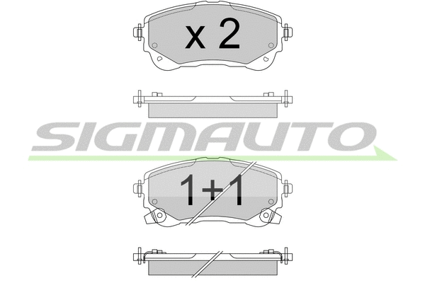 Brake Pad Set, disc brake (SPB788)