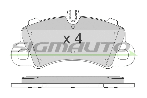 Brake Pad Set, disc brake (SPB866)