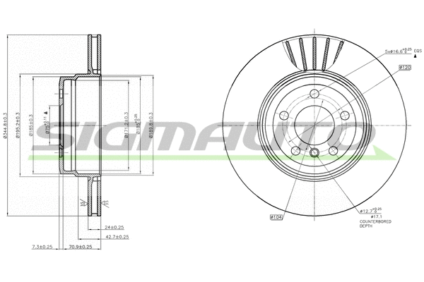 Brake Disc (DBB716V)