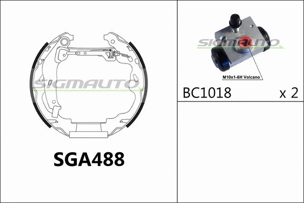 Brake Shoe Set (SGA488)
