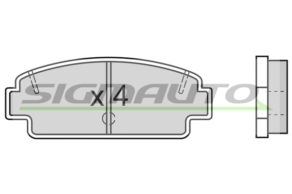 Brake Pad Set, disc brake (SPA492)