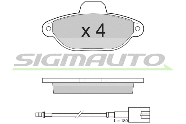 Brake Pad Set, disc brake (SPB326)