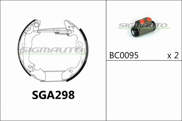 Brake Shoe Set (SGA298)