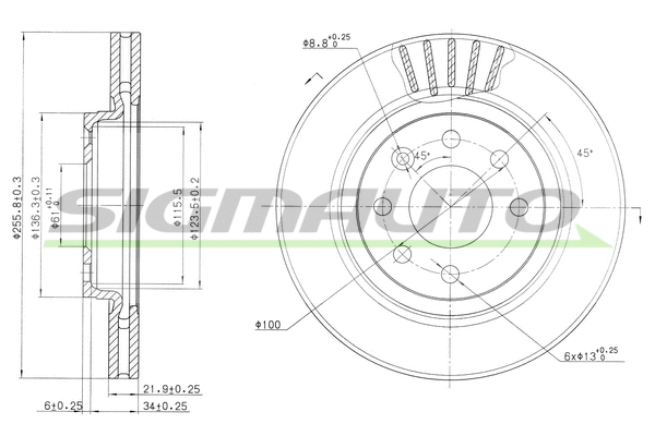 Brake Disc (DBA510V)