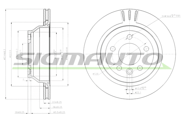 Brake Disc (DBB698V)