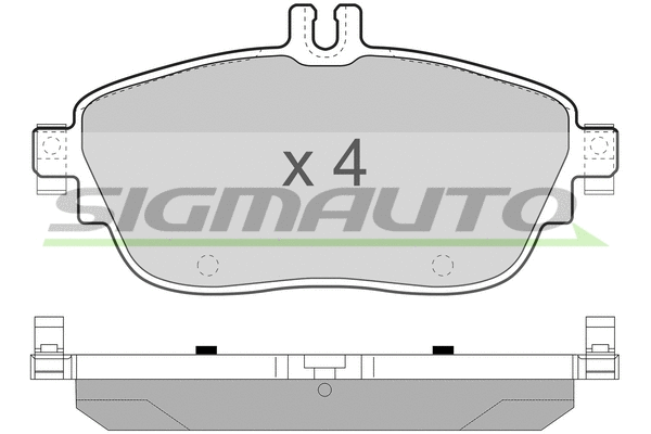 Brake Pad Set, disc brake (SPB496)
