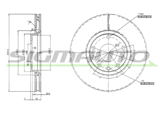 Brake Disc (DBB261V)