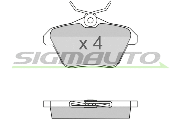 Brake Pad Set, disc brake (SPA680)