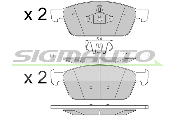 Brake Pad Set, disc brake (SPB546)