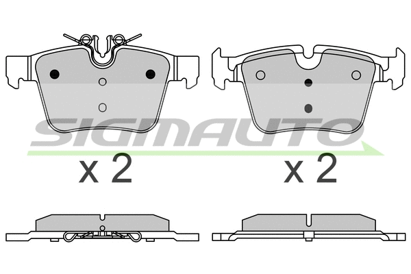 Brake Pad Set, disc brake (SPB642)