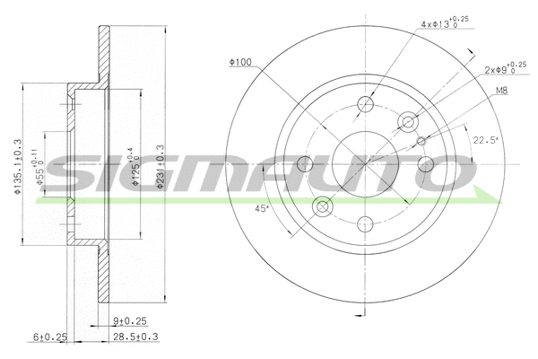 Brake Disc (DBA525S)