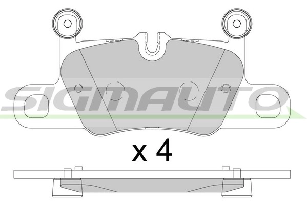 Brake Pad Set, disc brake (SPB892)