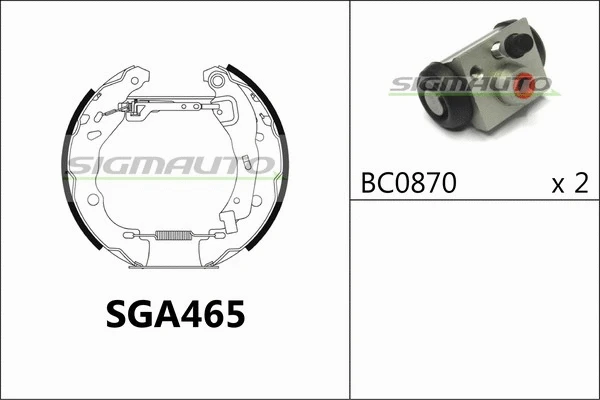 Brake Shoe Set (SGA465)
