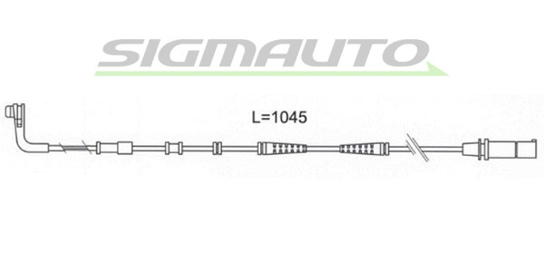 Warning Contact, brake pad wear (WI0683)