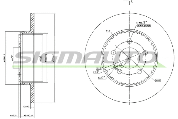Brake Disc (DBB317S)