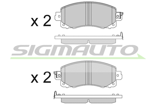 Brake Pad Set, disc brake (SPB821)