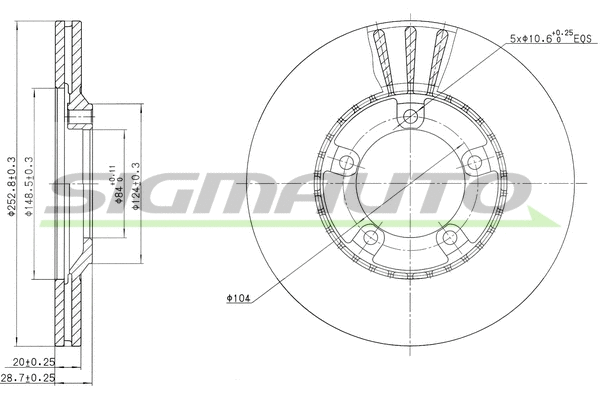 Brake Disc (DBA826V)
