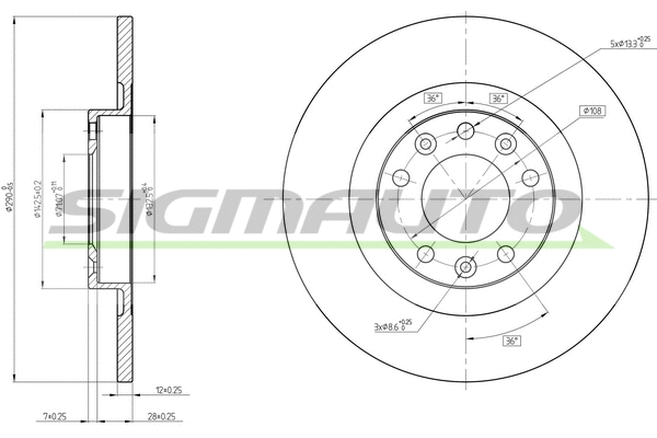 Brake Disc (DBC654S)