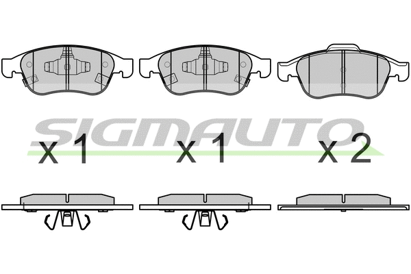 Brake Pad Set, disc brake (SPB671)