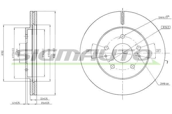 Brake Disc (DBC247V)