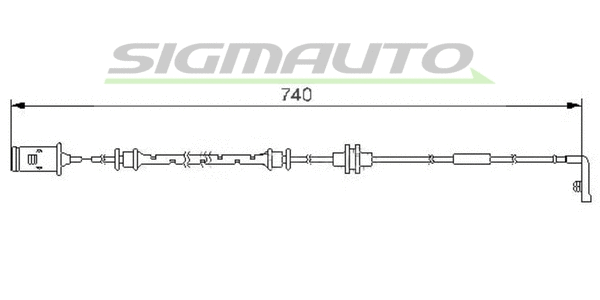 Warning Contact, brake pad wear (WI0583)