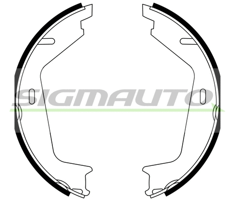 Brake Shoe Set, parking brake (SFA608A)