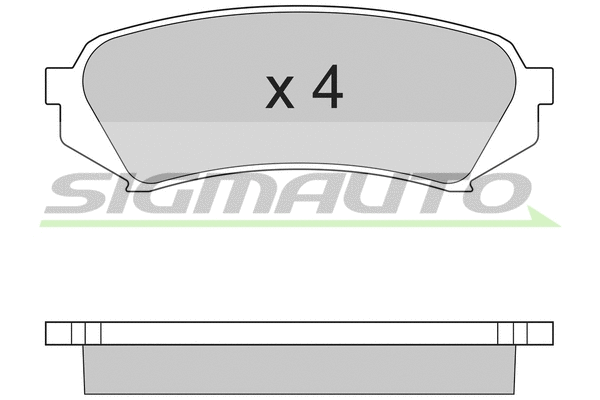 Brake Pad Set, disc brake (SPA899)