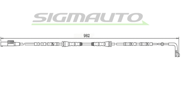 Warning Contact, brake pad wear (WI0679)