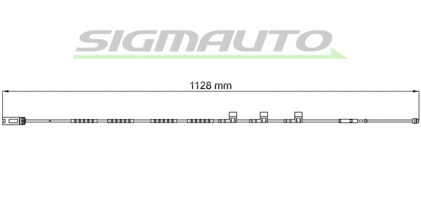 Warning Contact, brake pad wear (WI0701)