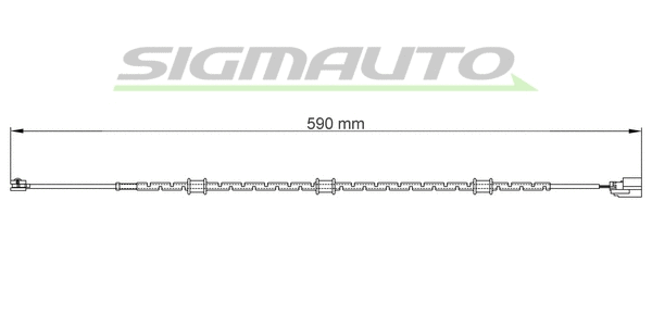 Warning Contact, brake pad wear (WI0756)