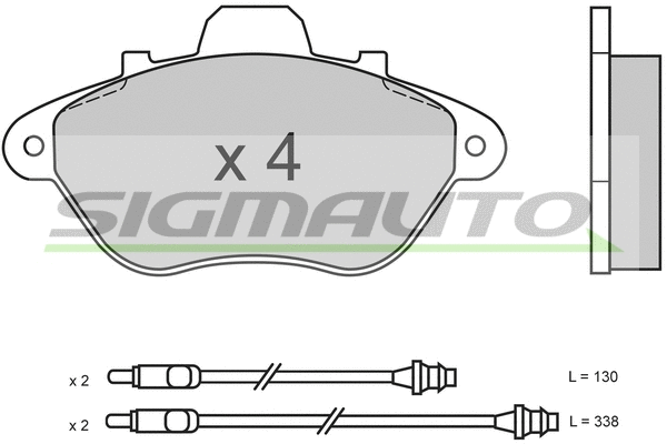 Brake Pad Set, disc brake (SPA465)