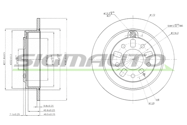 Brake Disc (DBA739S)