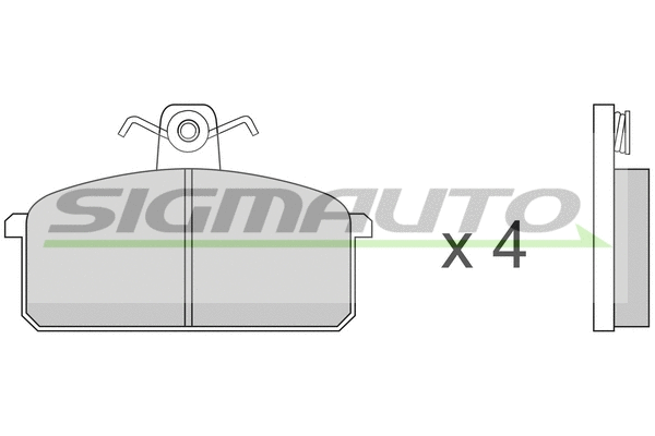 Brake Pad Set, disc brake (SPA151)