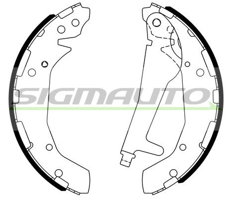 Brake Shoe Set (SFD800)