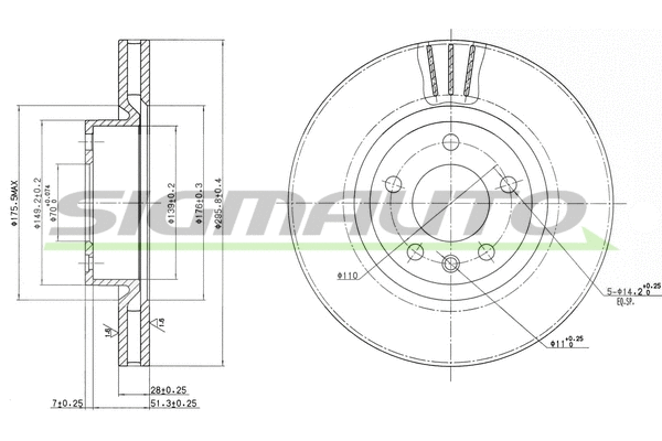 Brake Disc (DBA330V)